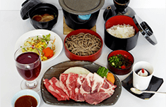 【修学旅行用】牛豚コンロ焼き御膳